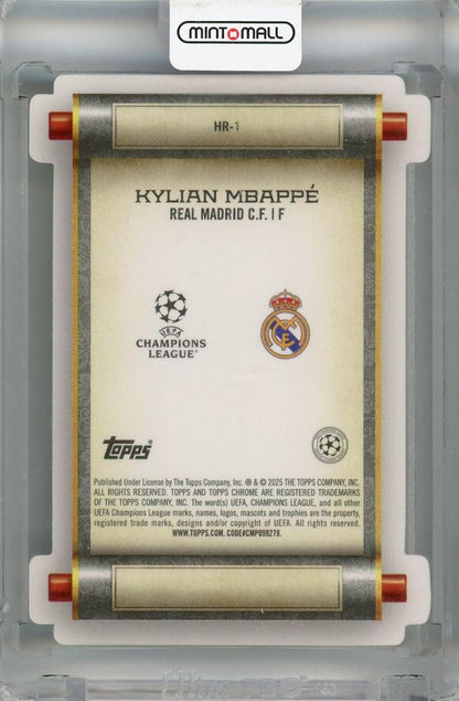 2024-25 Topps UEFA Japan Edition Kylian Mbappe Heroes Chrome Mojo Die-Cut #HR-1 Real Madrid C.F.