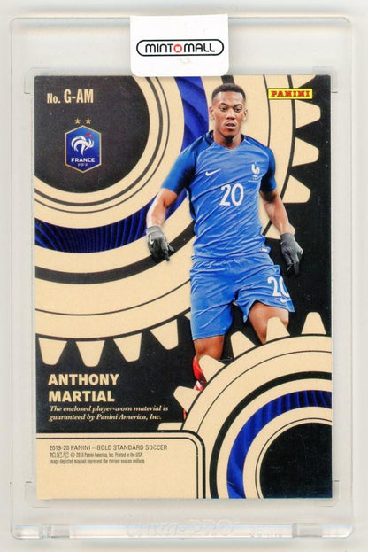 2019-20 Panini Gold Standard Gear Fine Parallel Anthony Martial collectible card serial 12/29 from France