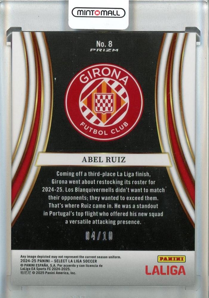 2024-25 Panini Select LaLiga Soccer Abel Ruiz Equalizers/RC 804/10 Girona FC