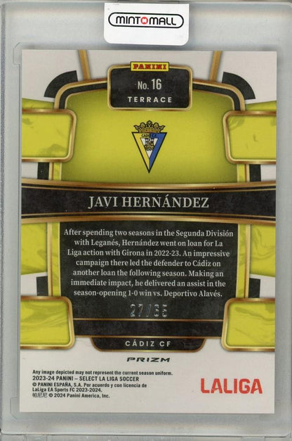 2023-24 PANINI Select LA LIGA Javi Hernandez 27/65 Cadiz CF
