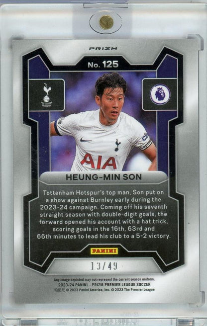 2023-24 PRIZM PREMIER LEAGUE Heungmin Son 13/49 Tottenham Hotspur