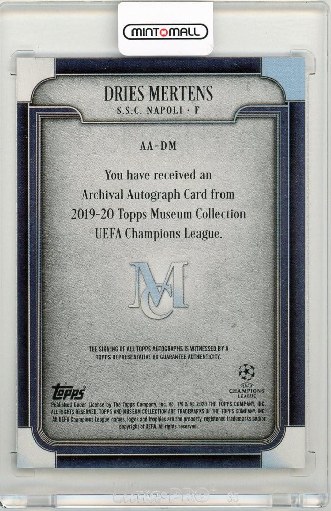 2019-20 Topps Museum Collection UEFA Champions League Ryan Sessegnon Autograph Sapphire Parallel6/75 Tottenham Hotspur