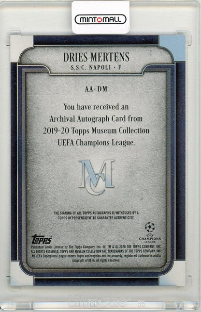 2019-20 Topps Museum Collection UEFA Champions League Ryan Sessegnon Autograph Sapphire Parallel6/75 Tottenham Hotspur