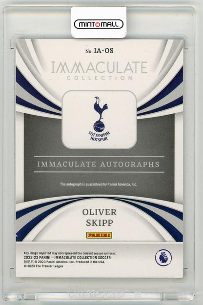 2022-23 Panini Immaculate Collection Oliver Skipp Immaculate Autograph56/99 Tottenham Hotspur