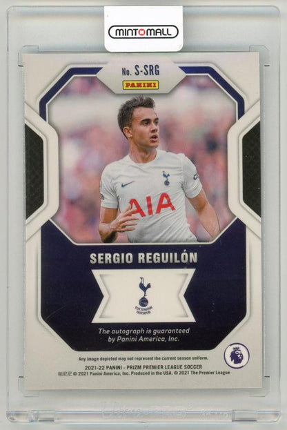 2021-22 Panini Prizm Premier League Sergio Reguilon SignaturesS-SRG Tottenham Hotspur