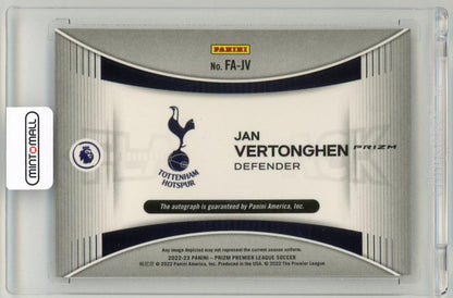 2022-23 Panini Prizm Premier League Jan Vertonghen Flashback Autograph Choice Prizm ParallelFA-JV Tottenham Hotspur