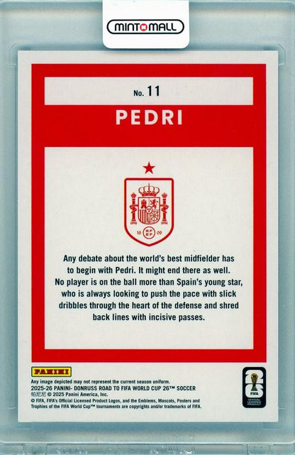 2025-26 PANINI DONRUSS ROAD TO FIFA WORLD CUP Pedri #1179/95 SPAIN