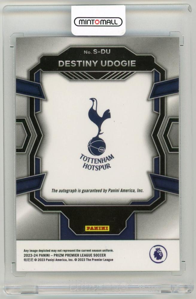 2023-24 Panini Prizm Premier League Destiny Udogie SignaturesS-DU Tottenham Hotspur