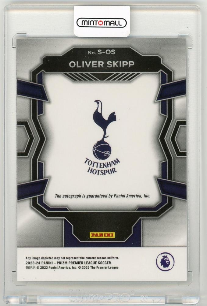 2023-24 Panini Prizm Premier League Oliver Skipp SignaturesS-OS Tottenham Hotspur
