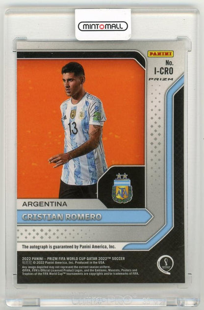 2022 Panini Prizm World Cup Qatar Cristian Romero International Ink Choice Prizm ParallelI-CRO Argentina