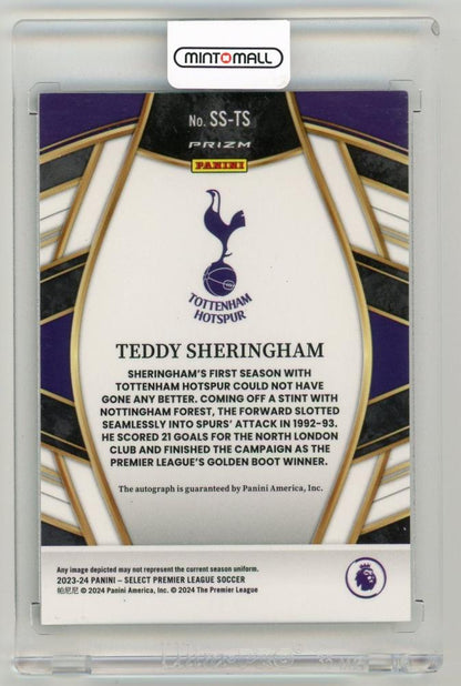 2023-24 Panini Select Premier League Teddy Sheringham Select Signatures Peacock ParallelSS-TS Tottenham Hotspur