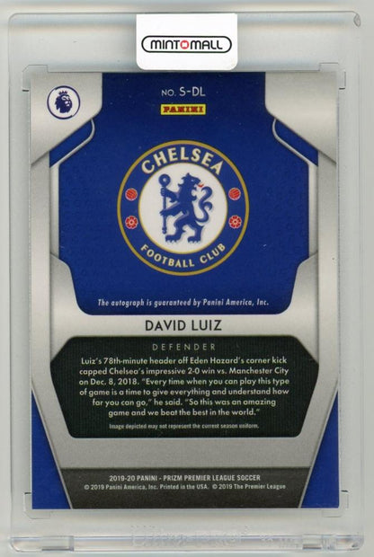 2019-20 Panini Prizm Premier League David Luiz SignaturesS-DL Chelsea FC
