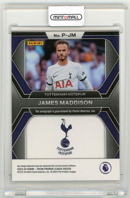 2023-24 Panini Prizm Premier League James Maddison PenmanshipP-JM Tottenham Hotspur