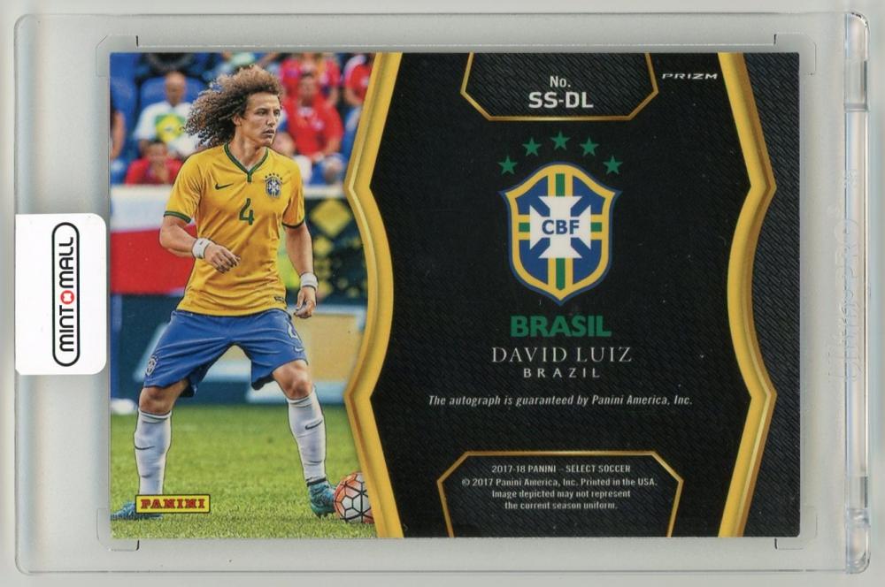 2017-18 Panini Select David Luiz Signatures (ON CARD)SS-DL Brazil