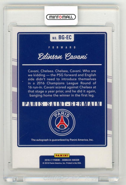 2016-17 Donruss Edinson Cavani The Beautiful Game AutographsBG-EC Paris Saint-Germain