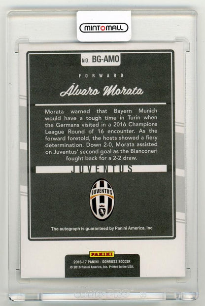 2016-17 Panini Donruss Alvaro Morata The Beautiful Game AutographsBG-AMO Juventus