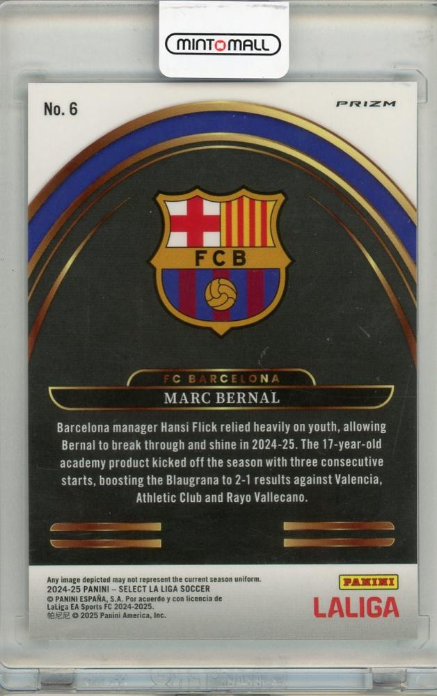 2024-25 PANINI SELECT LA LIGA Marc Bernal FC BARCELONA