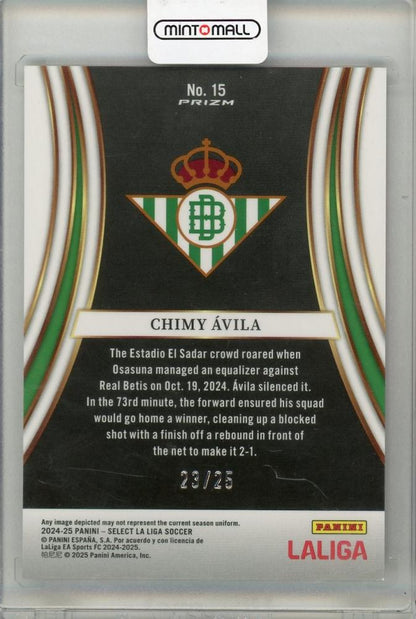 2024-25 PANINI SELECT LA LIGA Chimy Avila 23/25 Real Betis