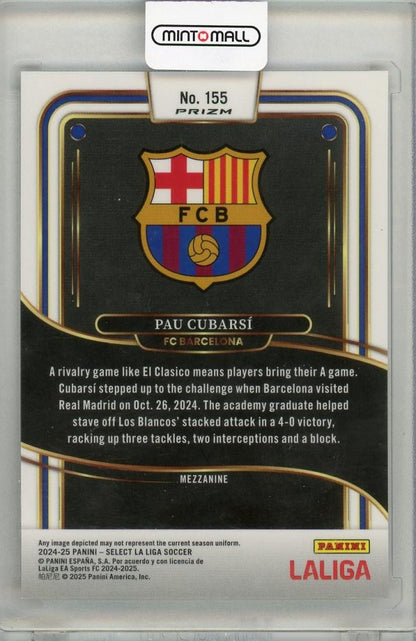 2024-25 PANINI SELECT LA LIGA Pau Cubarsi FC BARCELONA
