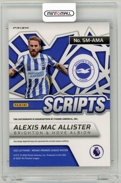 2021-22 Panini Mosaic Premier League Alexis Mac Allister Scripts Fusion Red Choice ParallelSM-AMA Brighton & Hove Albion