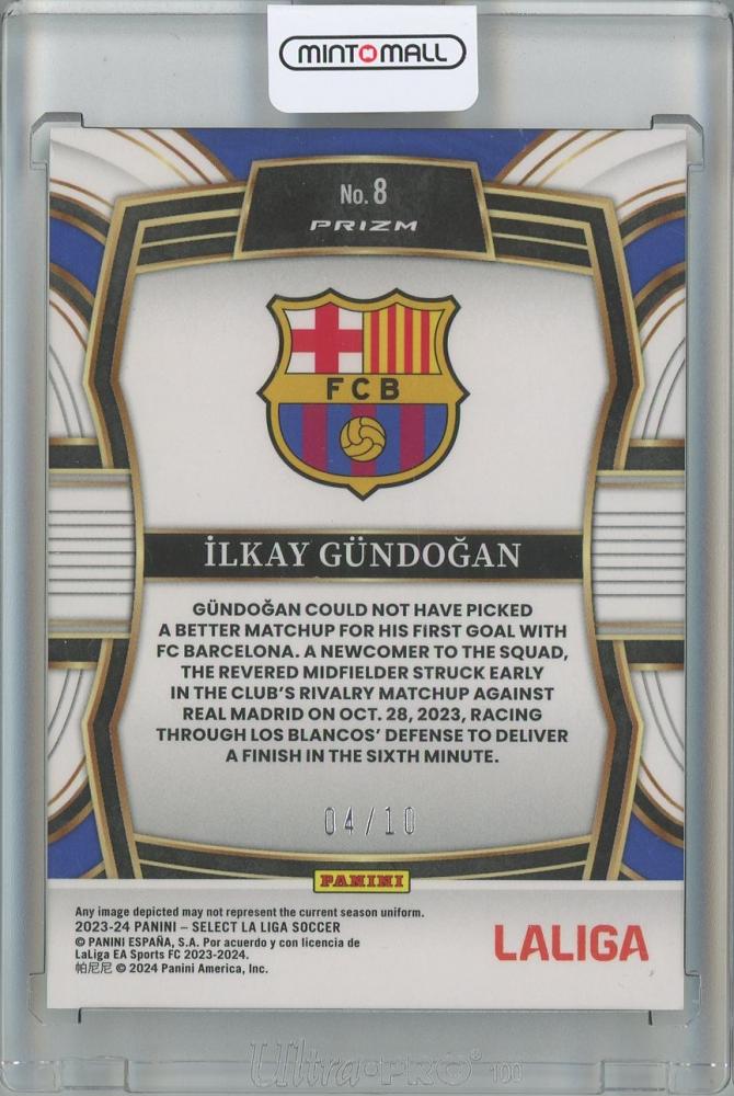 2023-24 PANINI SELECT LA LIGA SOCCER Ilkay Gundogan Equalizers/Gold Prizm/#804/10 FC Barcelona