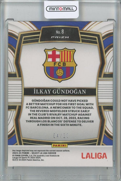 2023-24 PANINI SELECT LA LIGA SOCCER Ilkay Gundogan Equalizers/Gold Prizm/#804/10 FC Barcelona