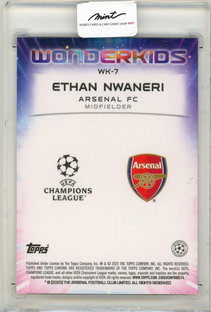 2025 TOPPS UEFA JAPAN EDITION Ethan Nwaneri 07/25