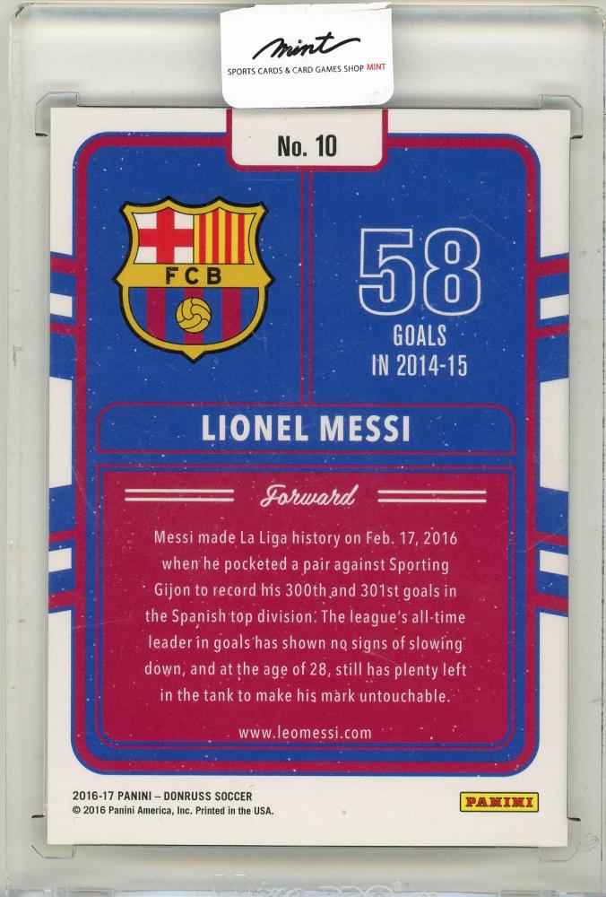 2016-17 Panini Donruss Lionel Messi