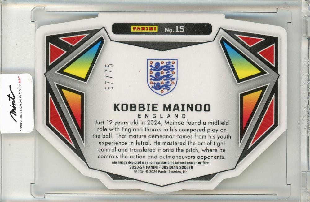 2023-24 Panini Obsidian Soccer Kobbie Mainoo RC 57/75