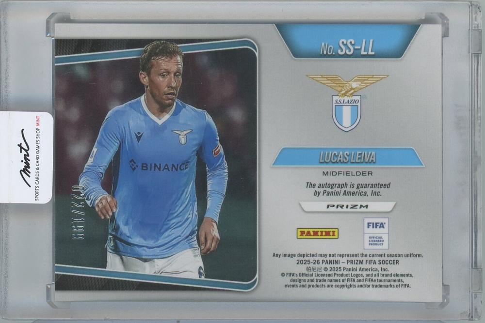 2025-26 PANINI Prizm FIFA Sensational Signatures Prizms Silver / LUCAS LEIVA(SS Lazio) 022/199