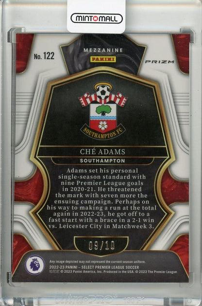 2022-23 PANINI Select Premier League Southampton Che Adams #122 MEZZANINE Gold graded 9 out of 10 card