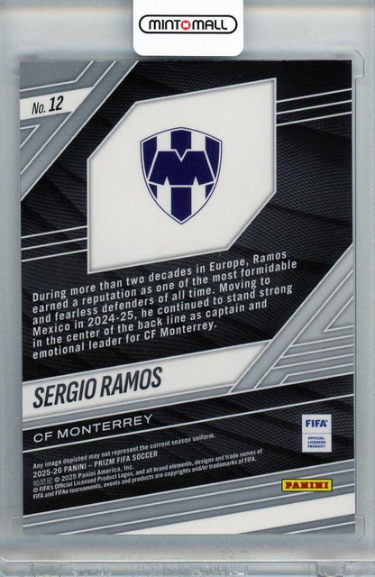 2025-26 PANINI PRIZM FIFA Sergio Ramos #12 CF MONTERREY
