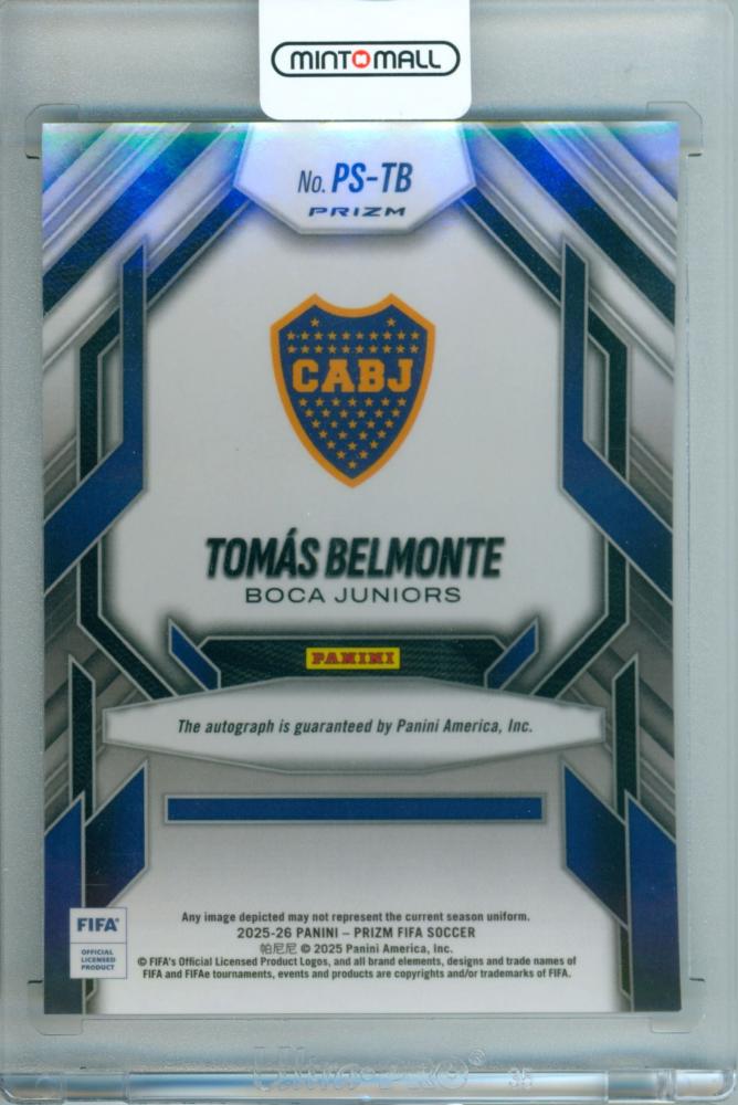 2025-26 Panini Prizm FIFA Tomas Belmonte #PS-TB Prolific Signature Choice Parallel