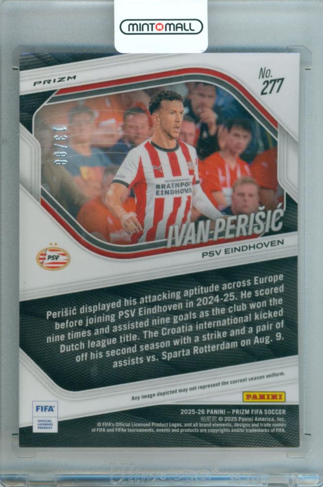 2025-26 Panini Prizm FIFA Ivan Perisic #277 Base Choice Red Parallel 13/88