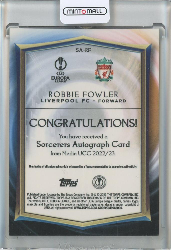 2022-23 Topps Merlin UEFA Sorceror