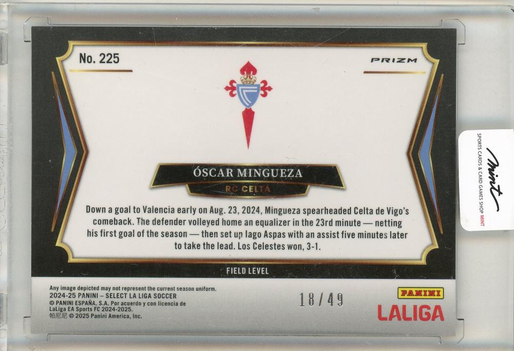 2024-25 Panini Select La Liga Soccer Oscar Mingueza 18/49
