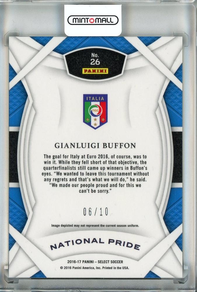 2016-17Panini Select Gianluigi Buffon National Pride Gold Wave #26 6/10 Italia