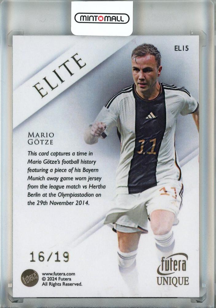 2024 Futera Unique Mario Gotze Elite #ELI1516/19 Germany