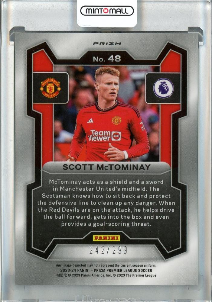 2023-24 Panini Prizm English Premier League Scott McTominay Blue #48242/299 Manchester United