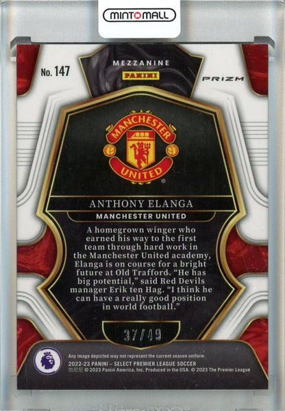 2022-23 Panini Select English Premier League Anthony Elanga Tie-Dye #14737/49 Damage Manchester United