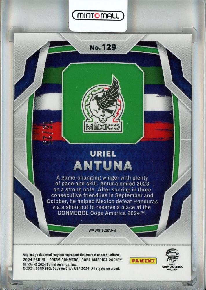 2024 Panini Prizm Copa America Uriel Antuna Orange #12915/25 Mexico