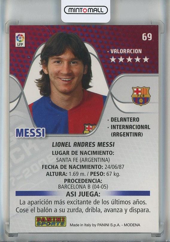 2007-08 Panini Megacracks Leo Messi #69 FC Barcelona