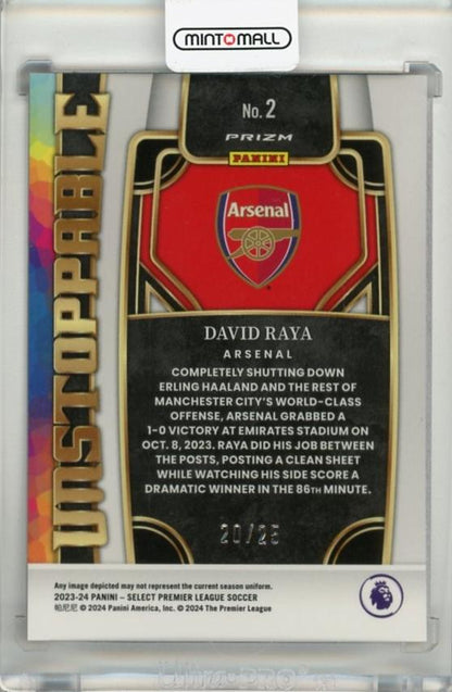 2023-24 Select English Premier League David Raya Unstoppable Pink #220/25