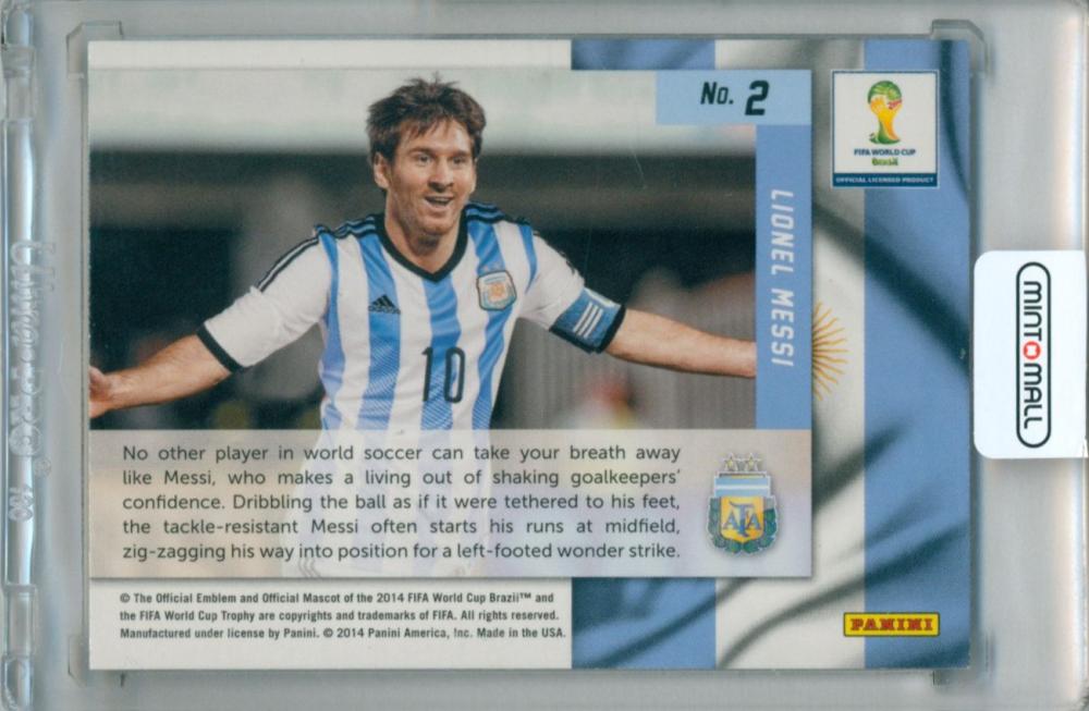 2014 Panini Prizm World Cup Lionel Messi #2 Net Finders collectible trading card