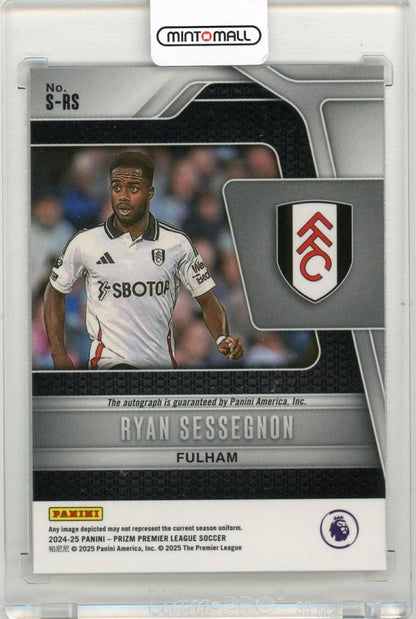 2024-25 Panini Prizm Premier League Ryan Sessegnon SignaturesS-RS Fulham