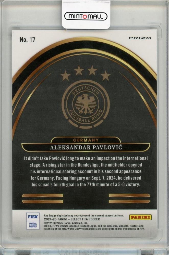 2024-25 PANINI SELECT FIFA Aleksandar Pavlovic Future Silver#17 Germany