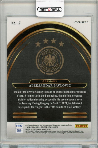 2024-25 PANINI SELECT FIFA Aleksandar Pavlovic Future Silver#17 Germany