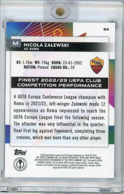 2023-24 Finest UEFA Club Competitions Nicola Zalewski 09/25 AS ROMA