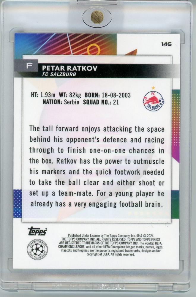 2023-24 Finest UEFA Club Competitions Petar Ratkov 04/50 FC Salzburg