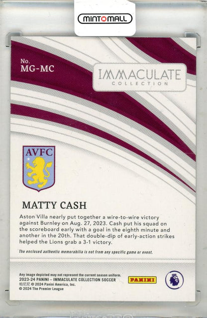 2023-24 Panini-Immaculate Collection Soccer Matty Cash Jersey 12/49